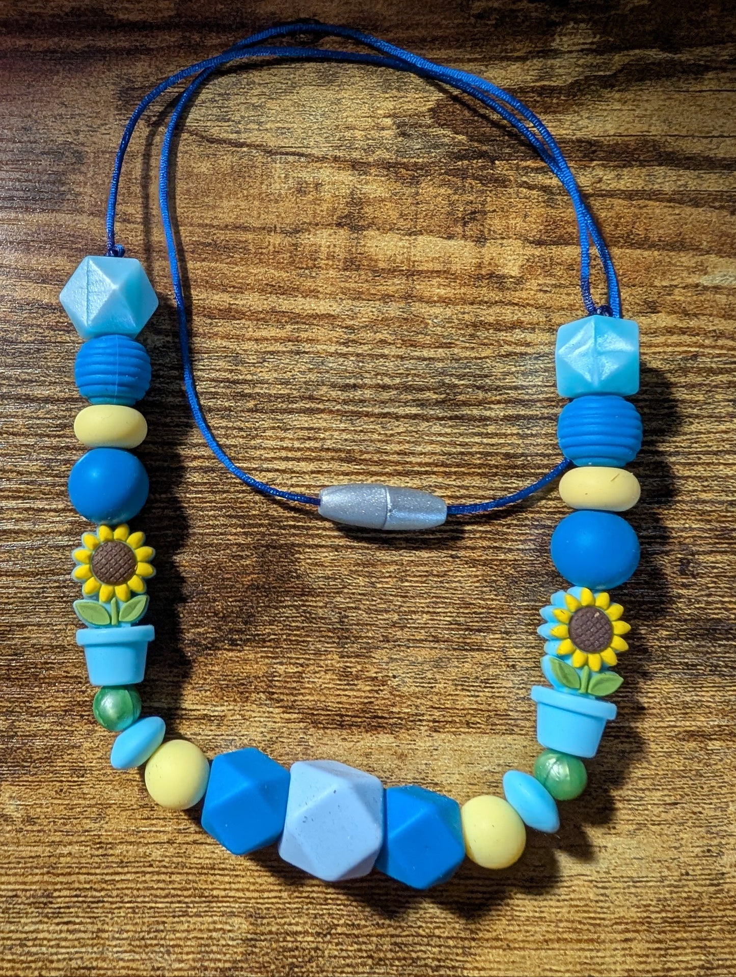 Lt. Blue Potted Flower