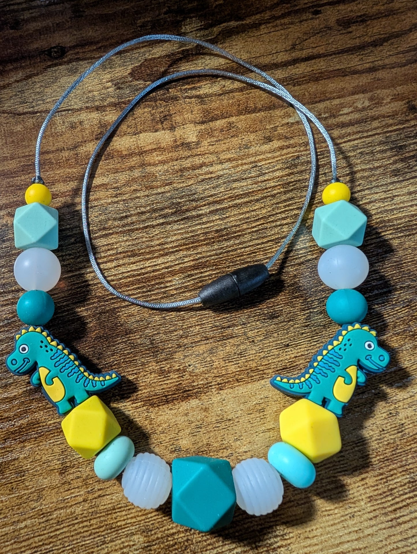 Dino with Clear Beads