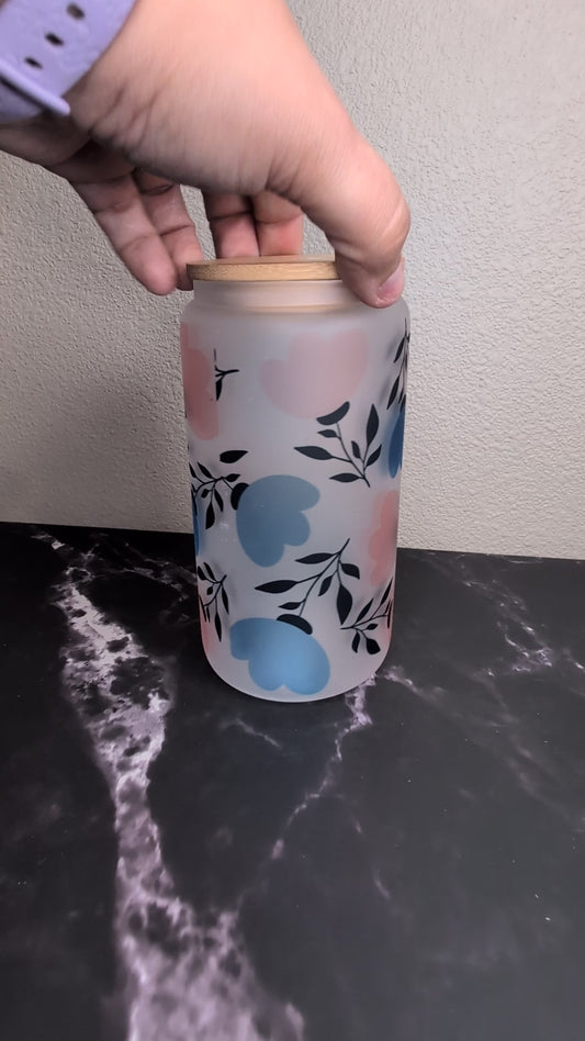 Pink and Blue Tulips